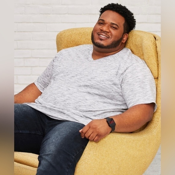 Britches, Men’s Ultimate Space-Dye-V-Neck Tee. Size: 2X. NWT - Picture 9 of 10